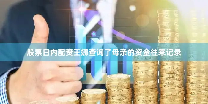 股票日内配资王娜查询了母亲的资金往来记录